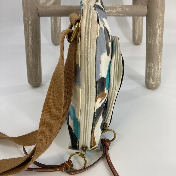 FOSSIL SMALL COATTED CANVAS BLUEPRINT CROSSBODY BAG (ASIS) - Picture 3 of 16